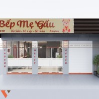  Thiết kế tiệm trà sữa Bếp Mẹ Gấu tại Nam Định